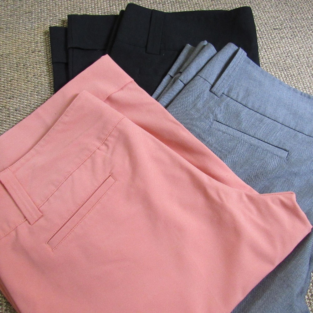 3- GG Blue Peach Gray Black Wide Leg Capri 12